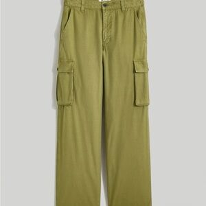 Madewell Green Wide Leg Pants